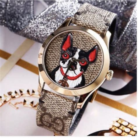 gucci boston terrier watch|Boston Terrier watch LIMITED EDITION COLLECTOR .